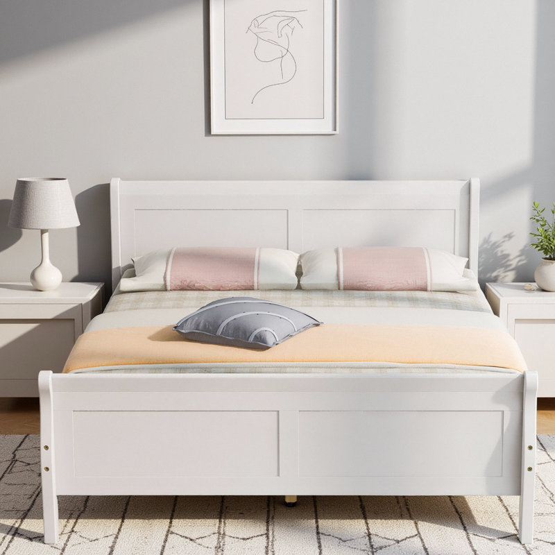 Lit plateforme Classic Classic, Blanc