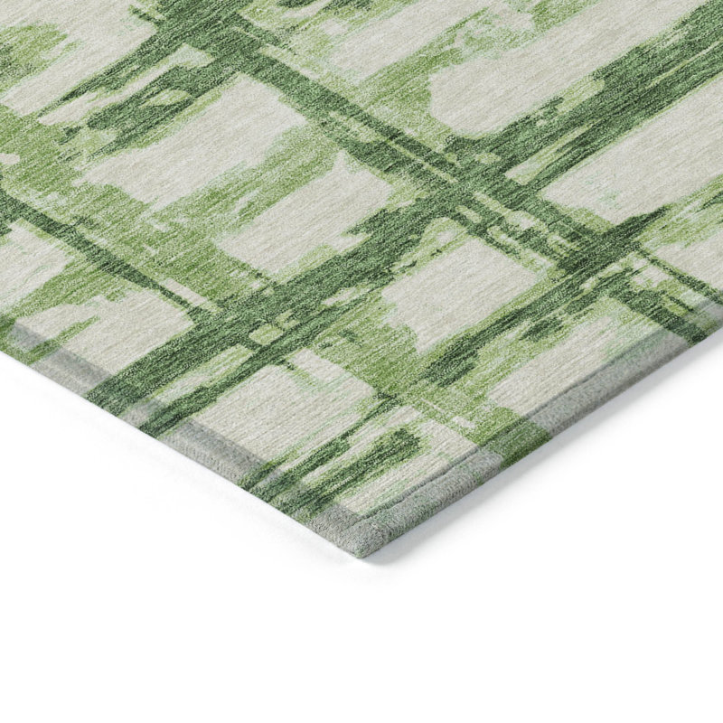 Mahaney Washable Striped Indoor / Outdoor Rug, Rectangle 3' x 5'