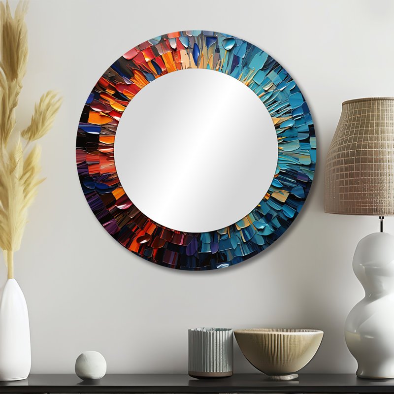 Coloré disque vinyle mosaïque I - disques vinyle, 23 po x 23 po