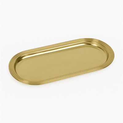 Stainless Steel Storage Organizer Tray Bathroom Vanity Countertops,Closets, Dressers | Gold Finish