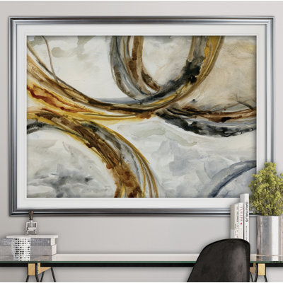 « emboldened abstract », reproduction de peinture à l’acrylique encadrée
