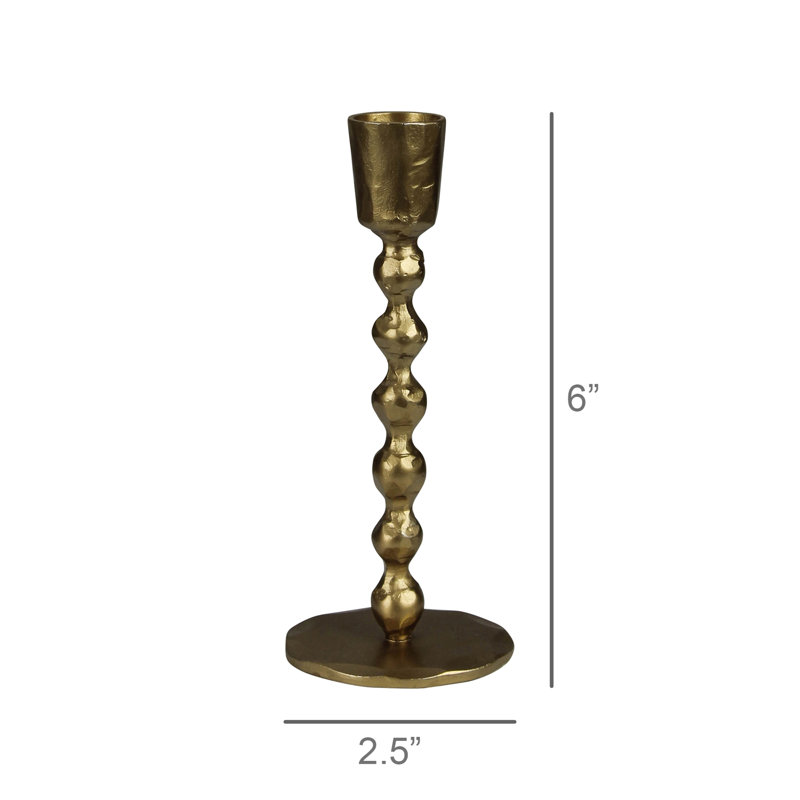 Porte-chandelles Talega, laiton - Lrg, H 6 po x l 2,5 po x P 2,5 po