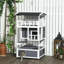Maison pour chat d'extérieur en bois, abri pour chat avec chaton-112578033