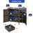 Latitude Run® Doerfler 47.6'' W Water Resistant Cabinet Deck Box in Brown
