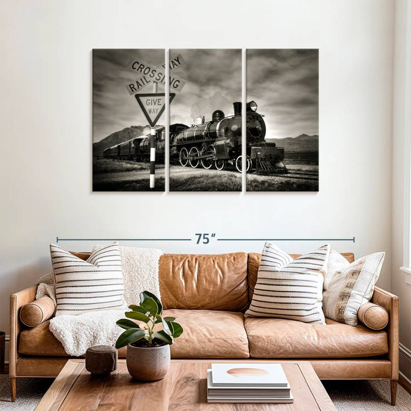 Mehar Rail Crossing, 36" H x 57" W