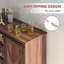 Buffet armoire café avec porte de grange coulissante