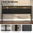 Headboard Queen Size Black with Storage, LED Light, USB Ports & Power Outlets – High-Quality, Space-Saving Design-1319620268-1319620270