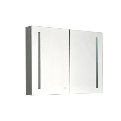 Armoire à DEL rectangulaire avec miroir
