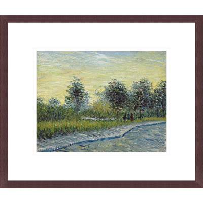Carré Saint-Pierre au coucher du soleil par Vincent van Gogh, impression giclée encadrée