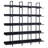 5-Tier Bookcase Home Office Open Bookshelf, Vintage Industrial Style Shelf With Metal Frame-373284256