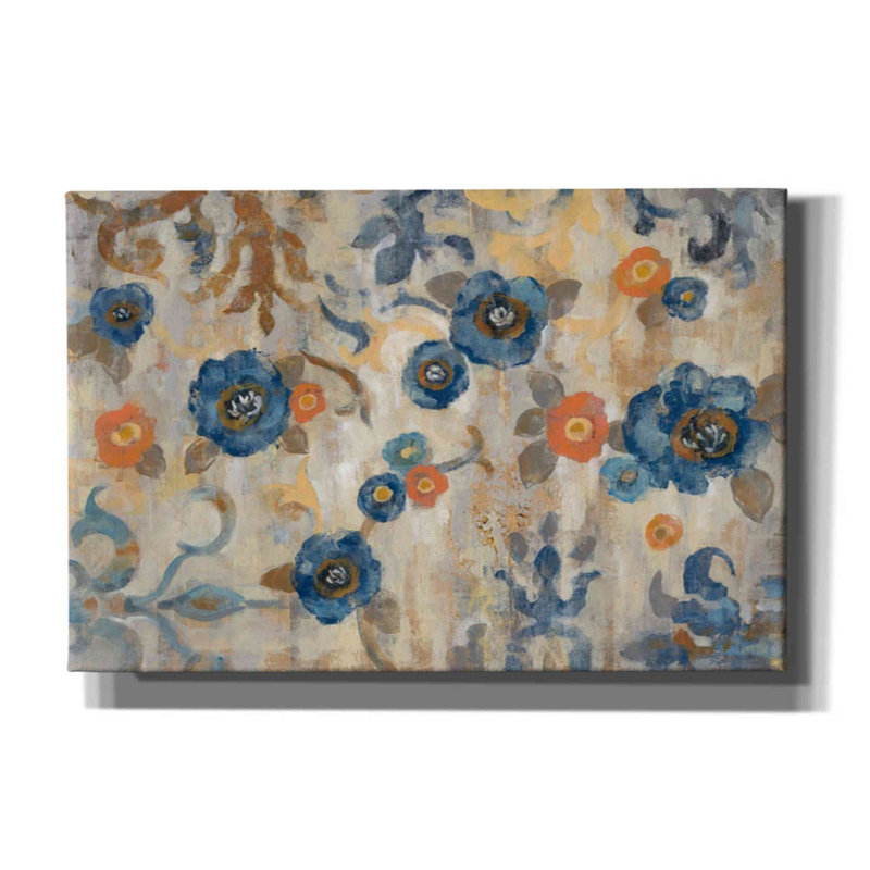 «Flowers and Fragments» par Silvia Vassileva, art mural sur toile, H 12 po x l 18 po x P 0,75 po