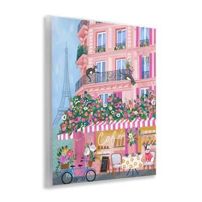 Plaque murale «Cats on Cafe», par Arrolynn Weiderhold