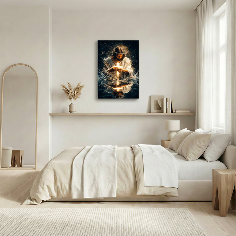 «Jesus Light», reproduction d'art sur toile, ensemble de 1, H 40 po x l 28 po, Wrapped Canvas