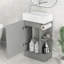 Meuble-lavabo 18,6 po avec lavabo, meuble-lavabo avec tablette à deux niveaux, orienté vers la gauche ou vers la droite-1001349959