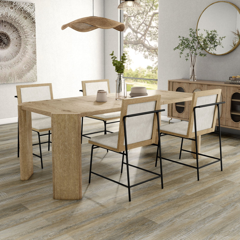 Ensemble de salle à manger Konegan, 5 pièces: table, 4 chaises