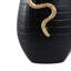 Sagebrook Home 21X11" Curved Snake On Vase, Black/Gold-1792321489