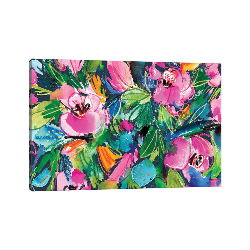 Floral Fun by Joy Ting - Wrapped Canvas Gallery-Wrapped Canvas Giclée, 66.04 cm H x 45.72 cm W