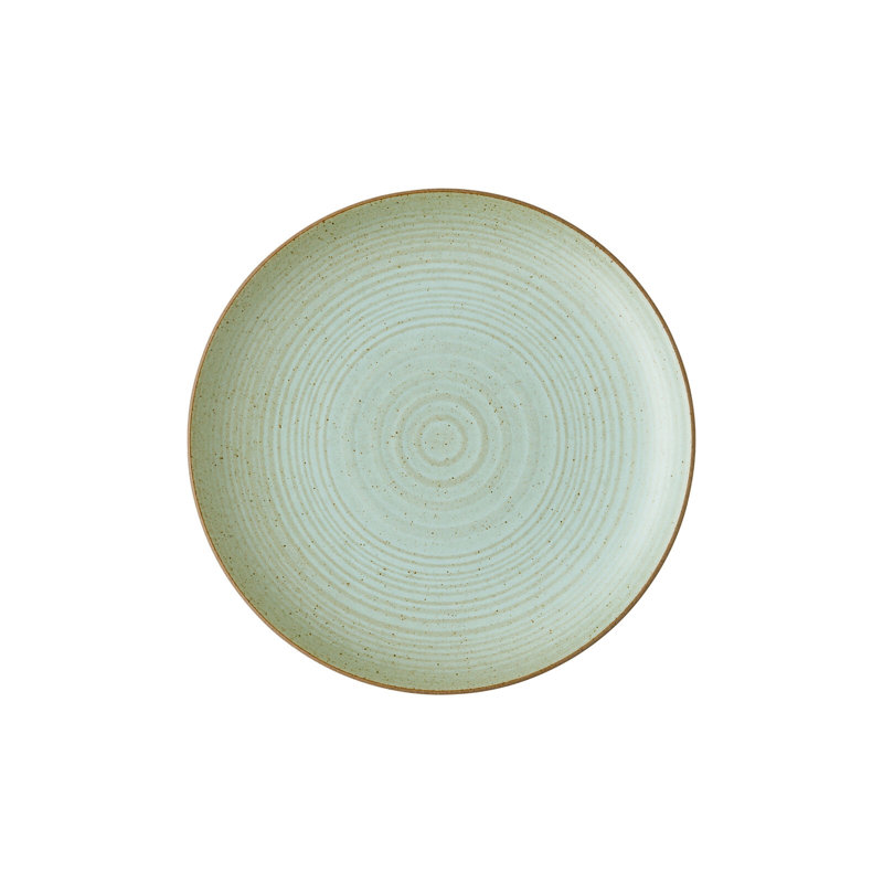 Nature Stoneware Salad/Dessert Plate, Leaf Green