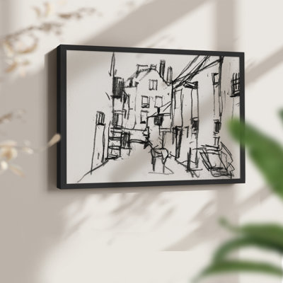 Vintage Sketch Work-LXXXI -Framed Print - Restickable