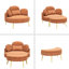 Chaise de bar surdimensionnée rembourrée avec chaise longue-2083659518