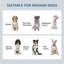 Bols pour chien surélevés, double bac à nourriture robuste en acier inoxydable pour chien, H 14 po