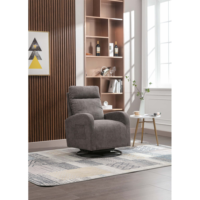 Fauteuil inclinable manuel pivotant l 27,95 po, Gris foncé