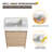 Linnetta 18.11" W Single Bathroom Vanity Set