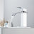 Single Hole Waterfall Bathroom Faucet With Deck Plate With Drain-86181282