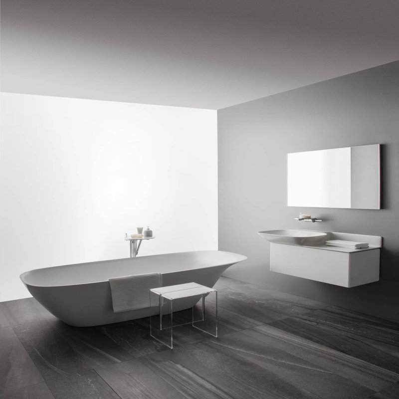 Ino 70.87'' L Freestanding Soaking Bathtub