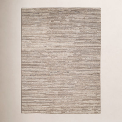 Ailey Hand Knotted Wool Abstract Area Rug