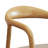 Dining chair home solid wood cream wind
