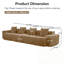 Canapé modulaire à 4 places profondes avec coussins décoratifs-1226570955