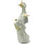 Sculpture abstraite buste féminin avec papillons, beige, résine 16 po