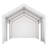 Carport Car Canopy 10x20FT Heavy Duty Outdoor Car Shelter with Sidewalls White