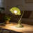 Vintage Flower Table Lamp Cute Lily Bedside Table Lamps, 3 Colors Modes Flower Desk Lamp Bedroom Green Floral Led Reading Light