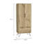 Garde-robe en bois de chêne clair avec 2 portes et 1 tiroir