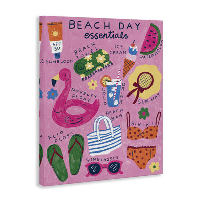 "Beach Day Essentials", art mural par Lisa Barlow