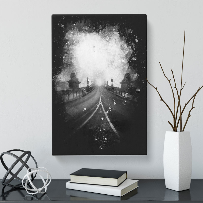 Szechenyi Chain Bridge in Budapest - Wrapped Canvas, 50cm H x 35cm W x 3cm D