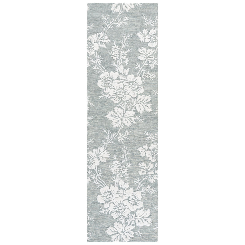 Tapis d'intérieur en laine touffeté à la main Glamour, Tapis de couloir 2 pi 3 po x 8 pi