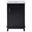 Petit meuble-lavabo moderne de 20 pouces avec lavabo en céramique - 20 * 14,5 * 33,3 pouces, rangement spacieux, 1 porte à fermeture douce-590985318