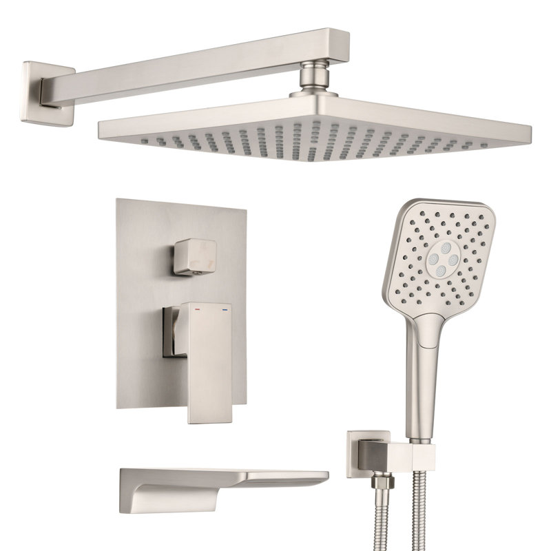 All-In-One Kit with Rough in-Valve, Brushed Nickel
