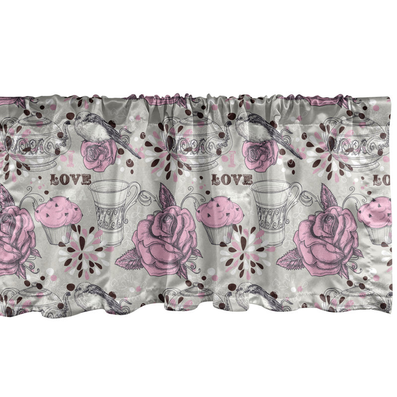 Ensemble de 2 cantonnières Ambesonne Fashion, L 54 po x L 12 po