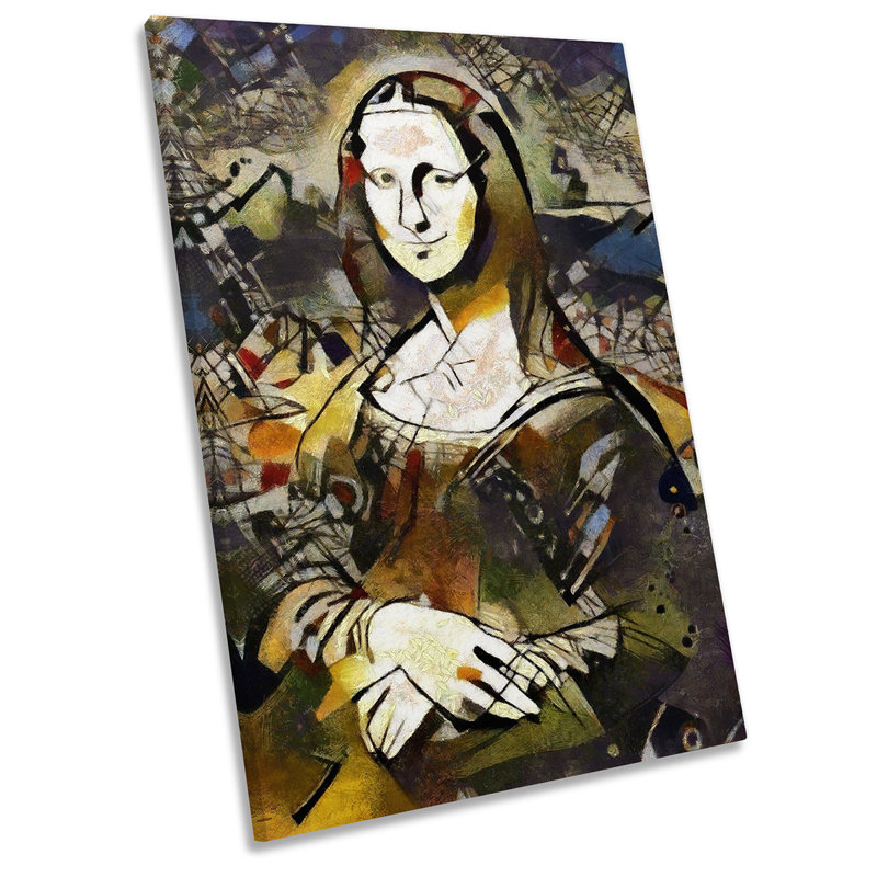 Mona Lisa Modern - Wrapped Canvas Art Prints, 45.7cm H x 30.5cm W x 2cm D