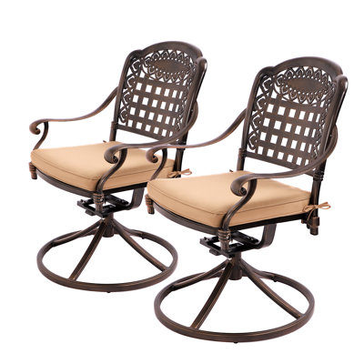 Spinella Premium All-Weather Wicker Outdoor Dining Armchair with Cushion