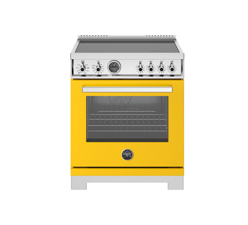 Bertazzoni 30'' W Free Standing Range, Electric, White Gloss