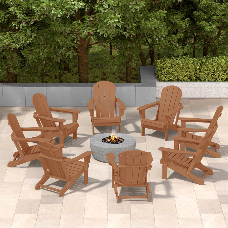 Chaise Adirondack pliante Vinnie, Teck