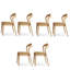Burlywood Solid Back Side Chair(Set of 6)-617509542
