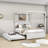 Full Size Canopy Bed With Headboard and Twin Size Trundle-87981771