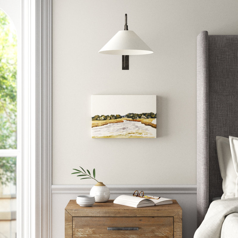 Minimalist Coastline II by Dianne Miller - Painting Print, 20cm H x 30cm W, Wrapped Canvas