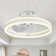 Desnoyer 19.7 inch Smart APP Low Profile Ceiling Fan Remote Control 6-Speed Flush Mount LED Lighting